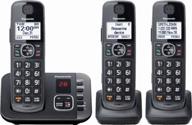 📞 panasonic kx-tge633m dect 6.0 cordless phone system with digital answering, expandable - metallic black logo