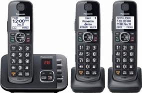 img 3 attached to 📞 Panasonic KX-TGE633M DECT 6.0 Cordless Phone System with Digital Answering, Expandable - Metallic Black