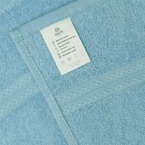 img 2 attached to 🛀 Premium Aqua Bath Towels - 100% Pure Cotton, Pack of 6, 22x44 inches, Luxury Spa & Gym Towels for Daily Bathroom Use