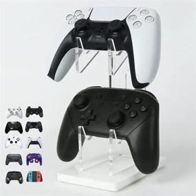 img 4 attached to 🎮 Organize and Showcase Your Controllers with OAPRIRE Universal Dual Controller Holder for PS5 PS4 Xbox ONE STEAM Switch - Gaming Accessories, Build Your Game Fortresses in Style!