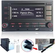 📻 автомобильное радио vw golf mk4 polo passat b5 rcn210 стерео с cd-плеером + usb mp3 aux sd bluetooth и адаптером-имитатором canbus логотип