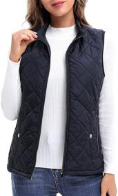 img 4 attached to Argstar Womens Outdoor Collar Quilted Women's Clothing and Coats, Jackets & Vests