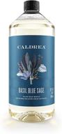 caldrea hand soap refill, aloe vera gel and olive oil cleansing, conditioning, and nourishing with basil blue sage scent - 32 oz (packaging may vary) logo