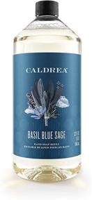 img 4 attached to Caldrea Hand Soap Refill, Aloe Vera Gel and Olive Oil Cleansing, Conditioning, and Nourishing with Basil Blue Sage Scent - 32 oz (Packaging May Vary)
