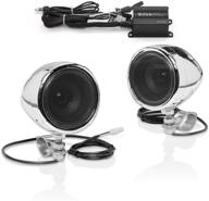 enhance your ride with the boss audio mc420b motorcycle speaker system: class d amplifier, weatherproof 3 inch speakers, ideal for atvs, motorcycles & 12 volt vehicles logo
