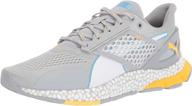 puma men's hybrid denim palace blue yellow sneakers - shoes logo