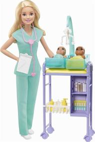 img 4 attached to Игровой набор Barbie Doctor Blonde Infant