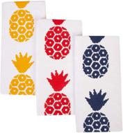 🍍 candy cottons pineapple printed kitchen dish towels - pack of 3, extra large 100% cotton tea towels, size 18 x 28 inches, ideal for everyday kitchen cooking logo