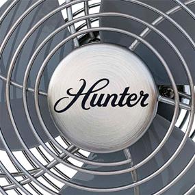 img 3 attached to 💨 Stay Cool with the HUNTER Personal Retro USB Fan – 5" inch, Brushed Nickel