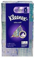🧻 kleenex perfect fit facial tissue: ultra soft, 12 boxes with 85 tissues per box logo