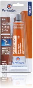 img 2 attached to 🔥 Permatex 81878 Ultra Copper RTV Silicone Gasket Maker - 3 oz. Tube | Maximum Temperature Resistant