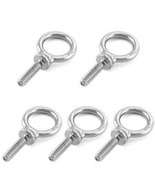 img 4 attached to 🔩 QWORK Eye Bolt Pack Stainless: High-Quality & Rust-Resistant Hardware for Maximum Durability