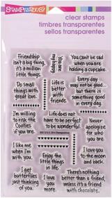 img 3 attached to Stampendous SSC1213 Perfectly Clear Stamps: Exquisite Life Words Impressions!