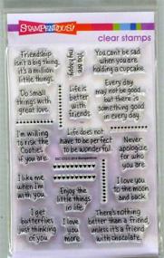 img 1 attached to Stampendous SSC1213 Perfectly Clear Stamps: Exquisite Life Words Impressions!