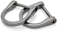 🔗 craftmemore винтовые d-кольца у-образные кольца horseshoe pack - держатель ключей и аксессуары для сумок (гантельный, упаковка из 4 штук) логотип