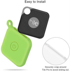 img 2 attached to Protection Silicone Case With Carabiner Keychain For Tile Pro