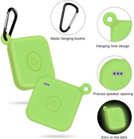 img 3 attached to Protection Silicone Case With Carabiner Keychain For Tile Pro