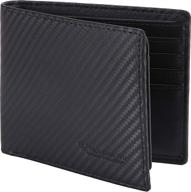 👝 premium leather trifold wallet: number wu window blocking men's accessories for card cases & money organizers logo