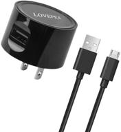 🔌 ul listed lovepea kindle fire charger with 5ft charging cord - compatible for amazon kindle fire 7 hd 6 7 8 10 tablet, kids pro, kids edition kindle fire hd hdx 7” 8.9” logo