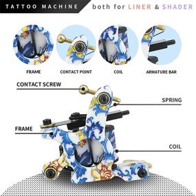 img 3 attached to 💉 Полный комплект татуировки Wormhole Tattoo: идеально для начинающих, включает блок питания, чернила, иглы и профессиональную машину - TK1000016