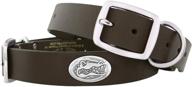 🐊 florida gators large brown leather concho dog collar by zep-pro logo