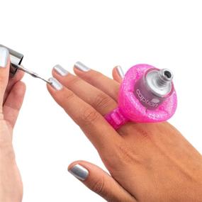 img 3 attached to 🧜 tweexy Wearable Nail Polish Holder Ring: Your Ultimate Manicure and Pedicure Accessory Set - Flamingo & Mermaid, 2-Pack!