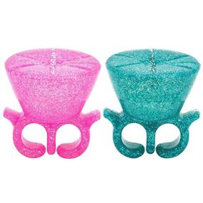 img 4 attached to 🧜 tweexy Wearable Nail Polish Holder Ring: Your Ultimate Manicure and Pedicure Accessory Set - Flamingo & Mermaid, 2-Pack!