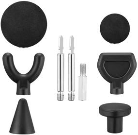 img 4 attached to 💆 Enhance Your Massage Experience with the Jigsaw Massage Adapter: Percussion Attachment Tool for Soft Tissue, Deep Tissue, Trigger Point - 6pcs Set