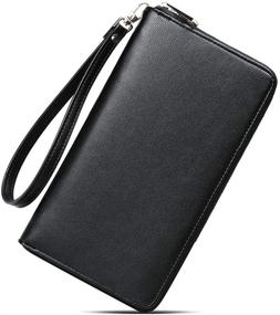 img 4 attached to 👜 CLUCI Capacity Designer Wristlet Billfolds: Stylish Women's Handbags, Wallets, and More!