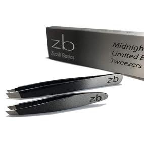 img 4 attached to Get Precise with Zizzili Basics Limited Edition Ombre Tweezer Set - Classic and Mini Slant Perfect for Eyebrow and Facial Hair Removal