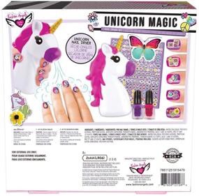 img 3 attached to 🦄 Unicorn Magic Nail Kit - Nail Polish, Nail Dryer 12128, Manicure Kit for Girls (Ages 8 and Up) Pretty Pedi Spa Gift Set