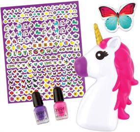 img 2 attached to 🦄 Unicorn Magic Nail Kit - Nail Polish, Nail Dryer 12128, Manicure Kit for Girls (Ages 8 and Up) Pretty Pedi Spa Gift Set