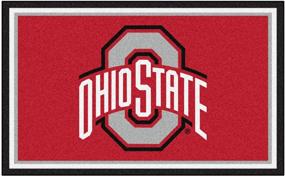 img 4 attached to 🏈 NCAA Ohio State University Buckeyes 4X6 Plush Rug by FANMATS: Durable Nylon Face for Ultimate Fan Comfort!