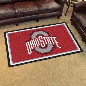 img 3 attached to 🏈 NCAA Ohio State University Buckeyes 4X6 Plush Rug by FANMATS: Durable Nylon Face for Ultimate Fan Comfort!