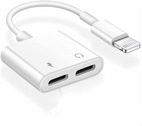 img 4 attached to 🔌 [Сертифицировано Apple MFi] 2-в-1 кабель-зарядка и разветвитель Dual Lightning для iPhone 12/11/XS/XR/X/8/7/6/iPad - Поддержка звонков, зарядки и контроля музыки