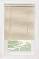 🪟 achim home furnishings cordless gii morningstar 1" light filtering mini blind - alabaster (64" x 28") logo