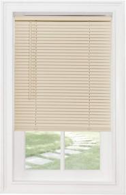 img 4 attached to 🪟 Achim Home Furnishings Cordless GII Morningstar 1" Light Filtering Mini Blind - Alabaster (64" x 28")