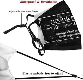 img 1 attached to 🌟 Vrollm Unisex Adjustable Earloop Face Anti Dust Face Mouth Cover Bandanas with Filter and Nose Clip: Ultimate Protection and Comfort for All