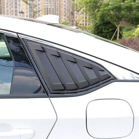 img 3 attached to 🚘 YUZHONGTIAN Матовый черный козырек окна для Honda Accord 2018-2021 - премиум ABS, комплект из 2 штук