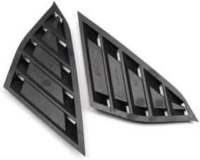 img 4 attached to 🚘 YUZHONGTIAN Matte Black Window Scoop Louvers Cover for Honda Accord 2018-2021 - Premium ABS, Set of 2