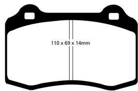 img 1 attached to 🔴 EBC Brakes DP31140C Redstuff Ceramic Low Dust Brake Pad: Superior Performance with Minimal Dust