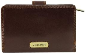 img 2 attached to 👜 Stylish Italian Brown Soft Leather Large Purse/Wallet for Women - Visconti Monza-11