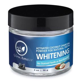 img 3 attached to 🌟 GlowAmaze Activated Coconut Teeth Whitening Charcoal Powder - Pure, Safe Natural Whitening for Healthier Teeth & Gums - Enamel Strengthening & Mouth Health Improvement - 2 fl oz / 59 ml (2 oz)