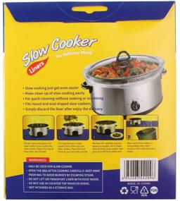 img 3 attached to 🔥 WRAPOK Slow Cooker Liners - Convenient Disposable Cooking Bags for Oval or Round Pots, 2 Pack (20 Bags Total), Large Size 13 x 21 Inch, BPA Free - Ideal for 3 to 8.5 Quart Capacity