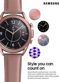 img 3 attached to 📱 Восстановленный Samsung Galaxy Watch 3 (41 мм, GPS, Bluetooth) Mystic Bronze - Американская версия: лучшее предложение умных часов!