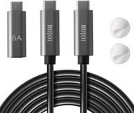 🔌 15ft long usb c cable - high capacity of 100w - rujoi логотип