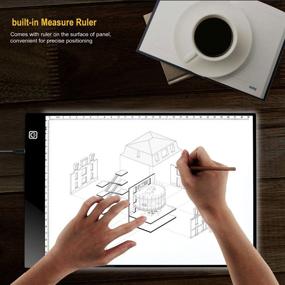 img 1 attached to ✍️ Умная портативная светодиодная долговечность Smart Star формата A4 - ультратонкий дизайн, USB-кабель питания, регулировка яркости, прекрасно подходит для художников, рисования, эскизов, анимации, мастерского штампования, рассматривания рентгеновских снимков.