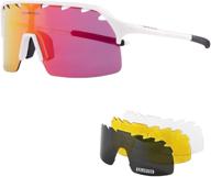 🕶️ kapvoe polarized cycling glasses: versatile tr90 sports sunglasses with 4 interchangeable lenses for men and women logo