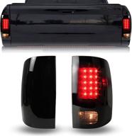 🚗 enhance your dodge ram's style with kewisauto smoked black led tail lights - perfect accessories for dodge ram 1500 2500 3500 09-18! logo