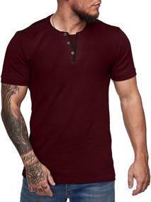 img 3 attached to Rela Bota Men's Slim Fit Short Sleeve Sweatshirt: Stylish Clothing and Shirts